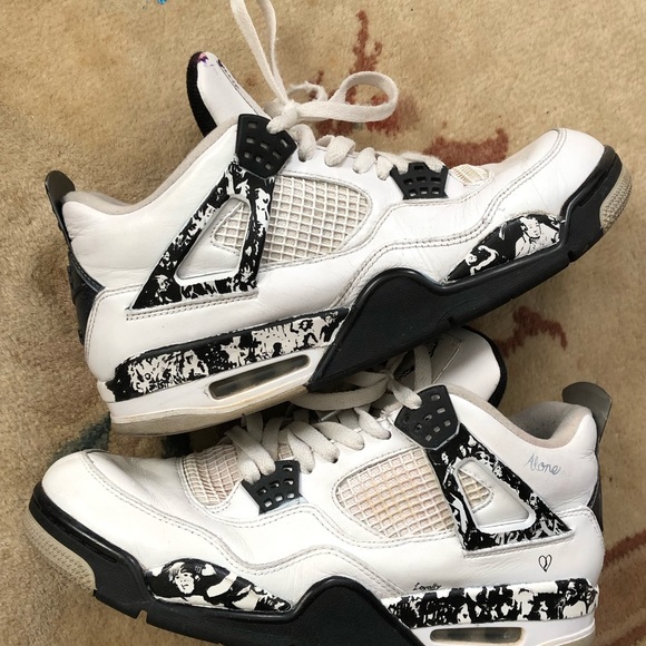 Jordan 4 custom XxxTentacion size 10.5 - Picture 2 of 2